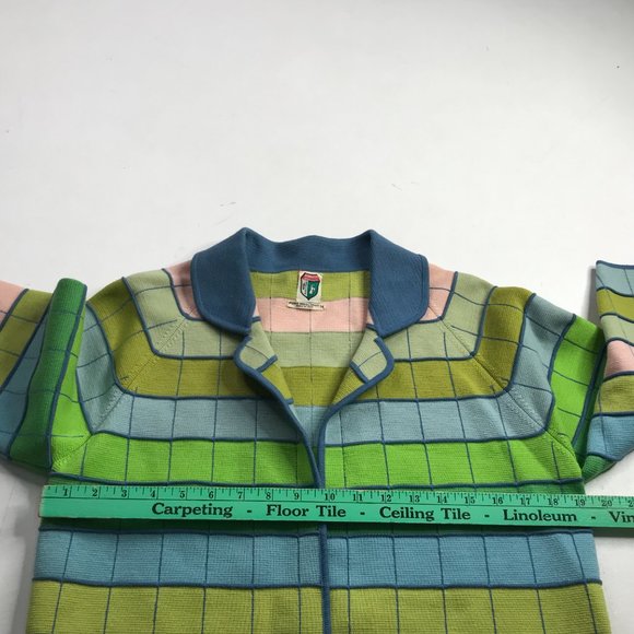 Vintage Gentucca Gia Portofino 60 70s RETRO Block Women 100% Wool Jacket Coat 14 - Picture 4 of 8